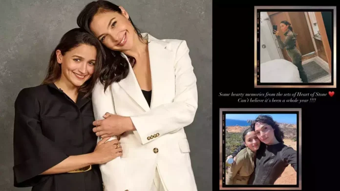 Alia Bhatt shares 'hearty memories' with Gal Gadot from 'Heart of Stone' as film turns 1