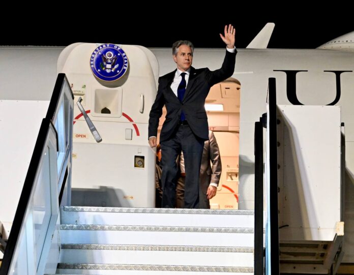 US Secretary Of State Antony Blinken Arrives In Israel To Push For Hostage Deal