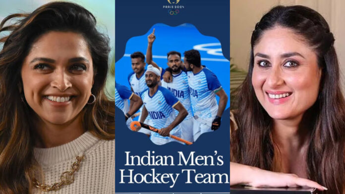 Deepika Padukone, Kareena Kapoor Khan and others congratulate Indian Men's Hockey Team for winning bronze at Paris Olympics