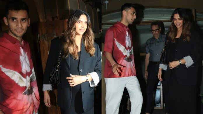 Deepika Padukone dines with Indian Olympian Lakshya Sen and Ranveer's family at Bandra