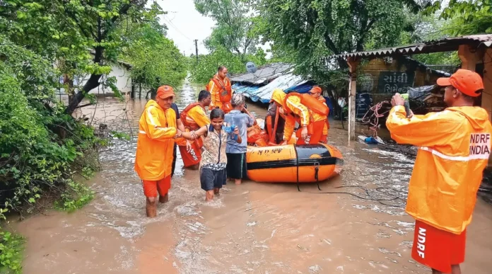 NDRF Rescues Seven People Stranded Due To Heavy Rain In Gujarat's Valsad