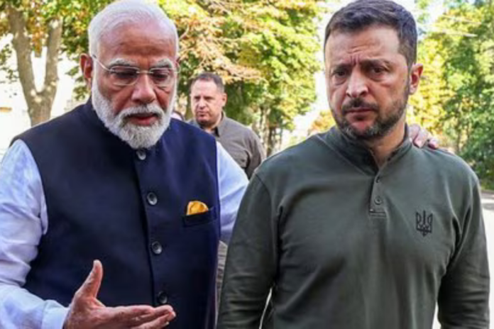 PM Modi Meets Ukrainian President Zelenskyy For Bilateral Talks In Kyiv