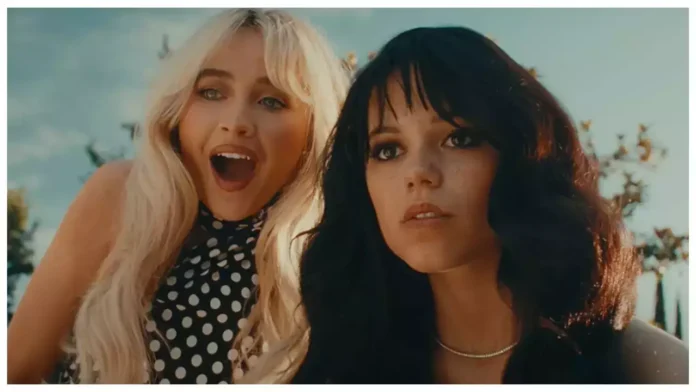 Sabrina Carpenter, Jenna Ortega share Kiss, fight in darkly funny 'Taste' music video