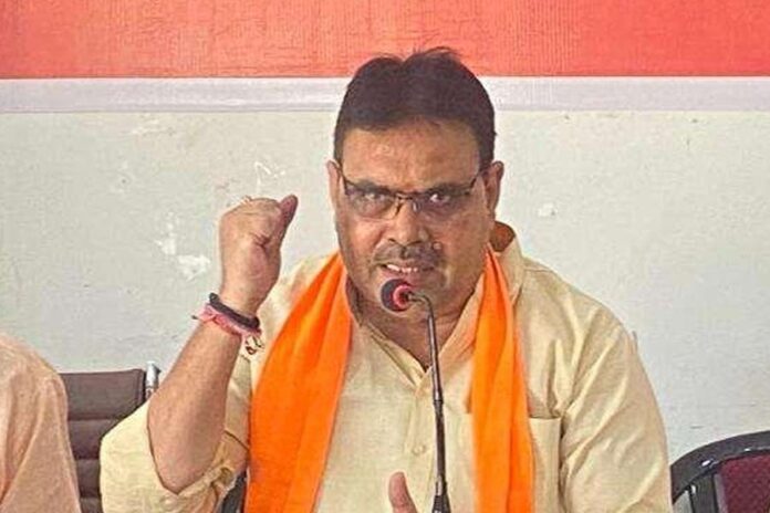 Rajasthan CM Bhajanlal Sharma Congratulates Newly-Appointed BJP State President Madan Rathore On Assuming Office