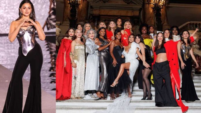 Alia Bhatt poses with Aishwarya Rai, Kendall Jenner, Simone Ashley in stunning pic from Paris Fashion Week