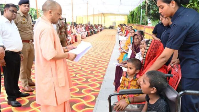 CM Yogi Adityanath Holds 'Janta Darbar' In Gorakhpur