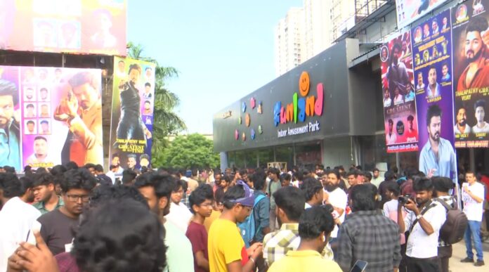 Fans celebrate release of Thalapathy Vijay starrer 'GOAT'; dance, pour milk on posters