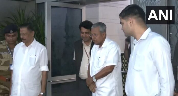 Kerala CM Arrives In Delhi To Pay Last Respects To CPI-M Leader Sitaram Yechury