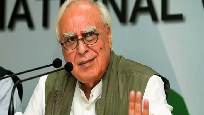 Rajya Sabha MP Kapil Sibal pays tribute to CPI (M)General Secretary Sitaram Yechury at party office