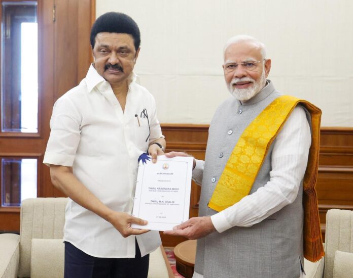 Tamil Nadu CM Stalin Meets PM Modi; Seeks Release Of Funds Under Samagara Siksha Scheme