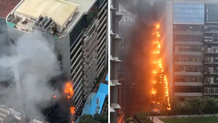 Fire Breaks Out At Times Building In Mumbai