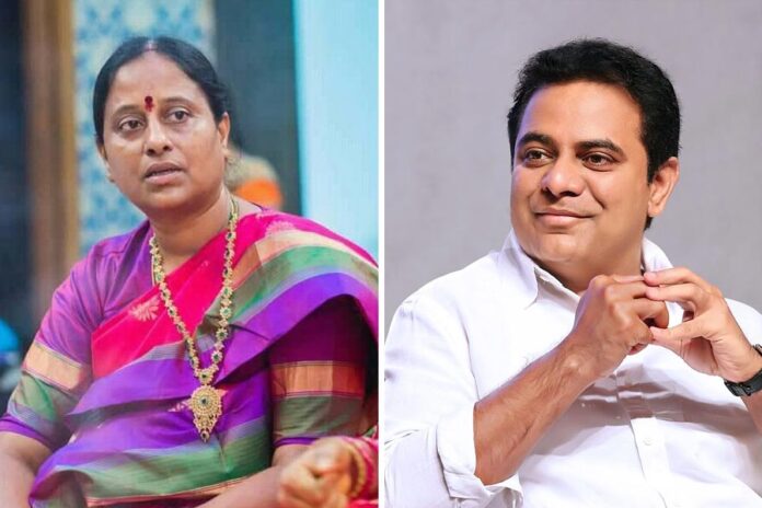 KTR Files Criminal Defamation Case Against Telangana Minister Konda Surekha