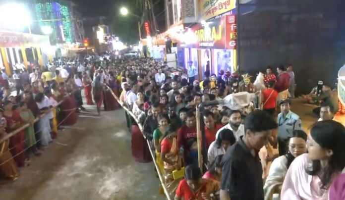 Devotees Throng Agartala Streets On Day 2 Of Maha Asthami To Celebrate Durga Puja