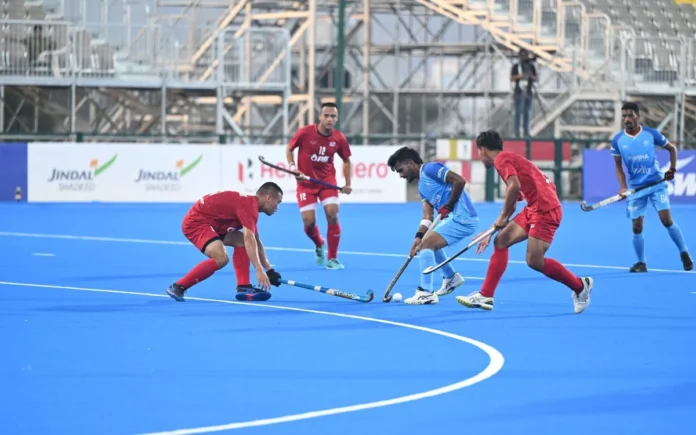 India register comprehensive 11-0 victory over Thailand in Men's Junior Asia Cup 2024