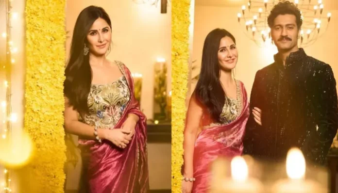 Katrina Kaif, Vicky Kaushal light up Diwali with stunning traditional looks!