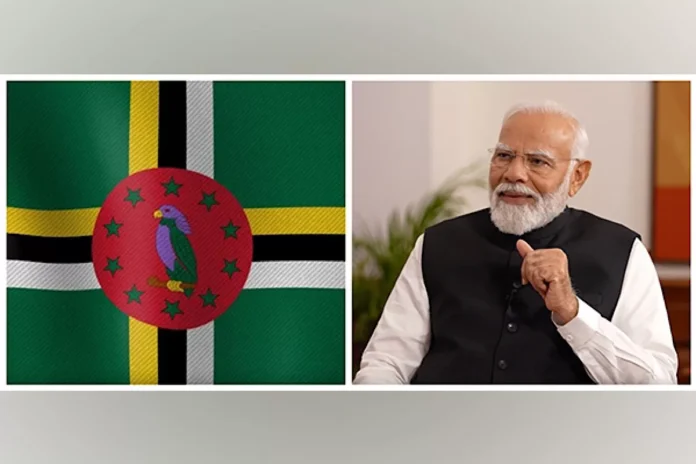 PM Modi Holds Bilateral Talks With Dominica PM Roosevelt Skerrit In Georgetown