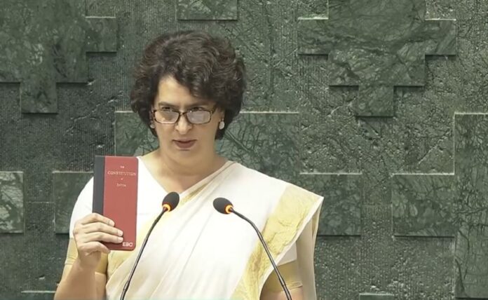 Priyanka Gandhi Vadra Sworn in as Lok Sabha MP