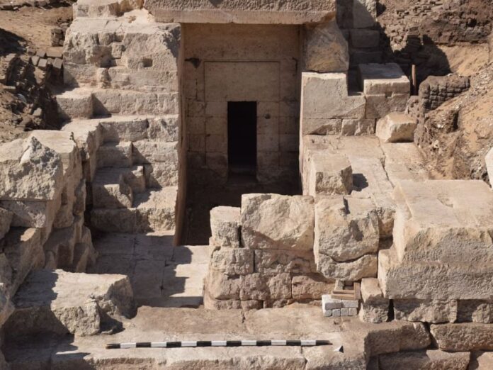 Remains of a Ptolemaic temple uncovered in Sohag