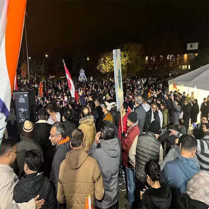 Brampton: Thousands Take Out Solidarity Rally Against Attacks On Hindu Temples In Canada