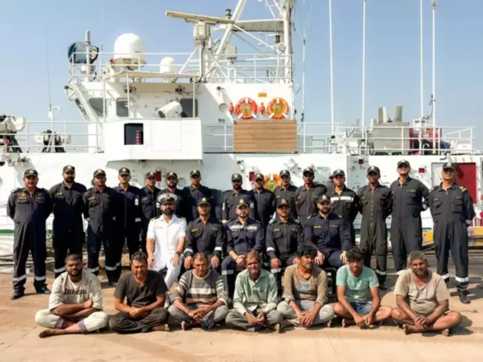 Indian Coast Guard Rescues 7 Fishermen From Pakistan Maritime Security Agency