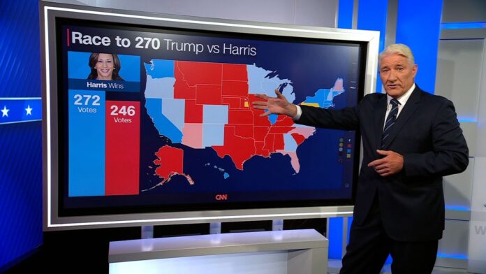 US Presidential Polls: Trump Wins Florida, 4 Other States, Harris Captures Massachusetts, Maryland