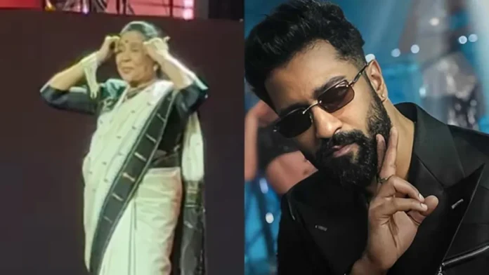 Asha Bhosle Performs 'Tauba Tauba' Hook Step, Karan Aujla Calls It An 'Iconic Moment'