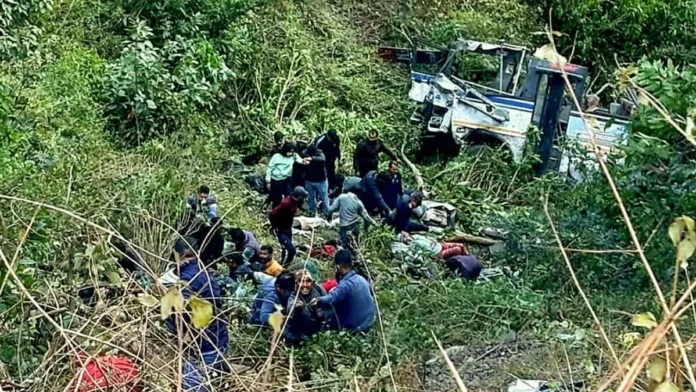 Relief And Rescue Efforts Following Bhimtal Bus Accident