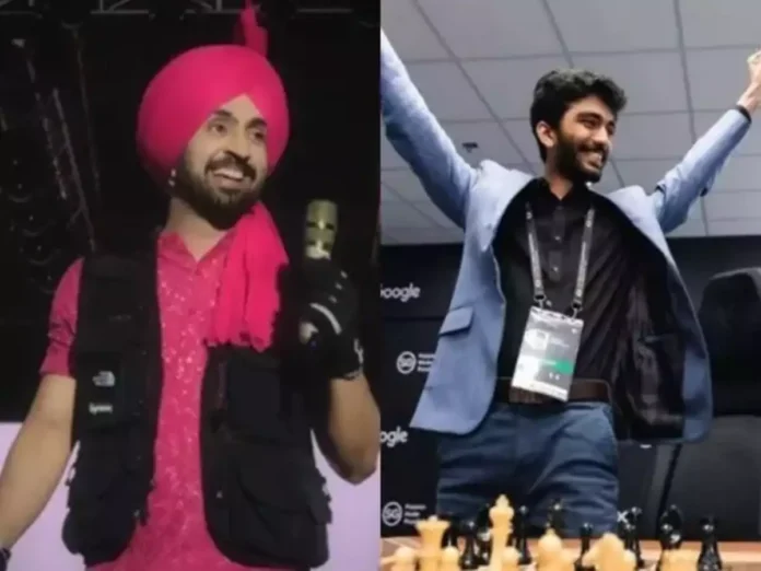 Diljit Dosanjh Honors Chess World Champion D Gukesh at Chandigarh Concert