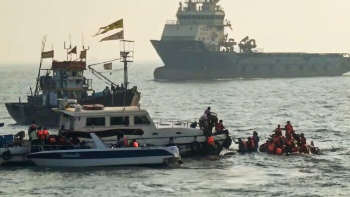 Indian Navy Launches Rescue Operations After Mumbai Boat Accident Leaves Two Missing