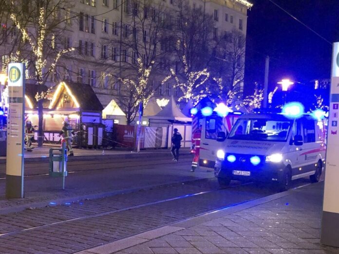 Suspected Car Attack At Magdeburg Christmas Market Leaves Two Dead, Dozens Injured