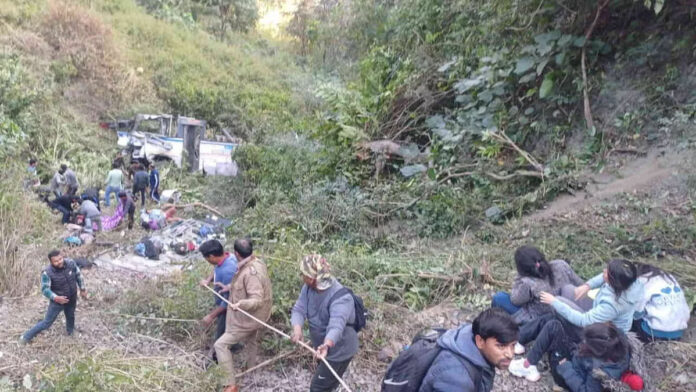 Roadways Bus Falls Into Deep Ditch In Bhimtal, Uttarakhand; Several Injured