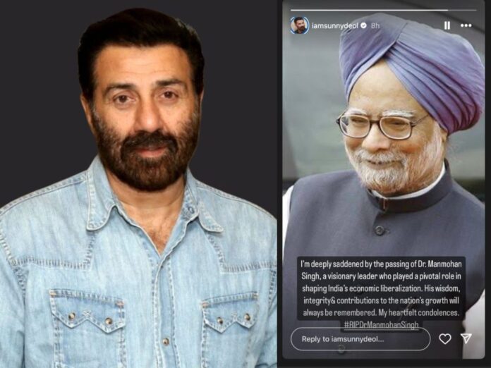 Sunny Deol Mourns The Demise Of Former PM Manmohan Singh