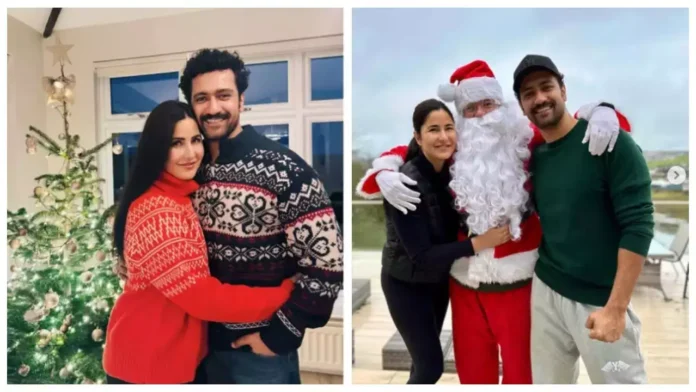 Vicky Kaushal And Katrina Kaif Celebrate A Cozy Christmas With Family And Santa Claus