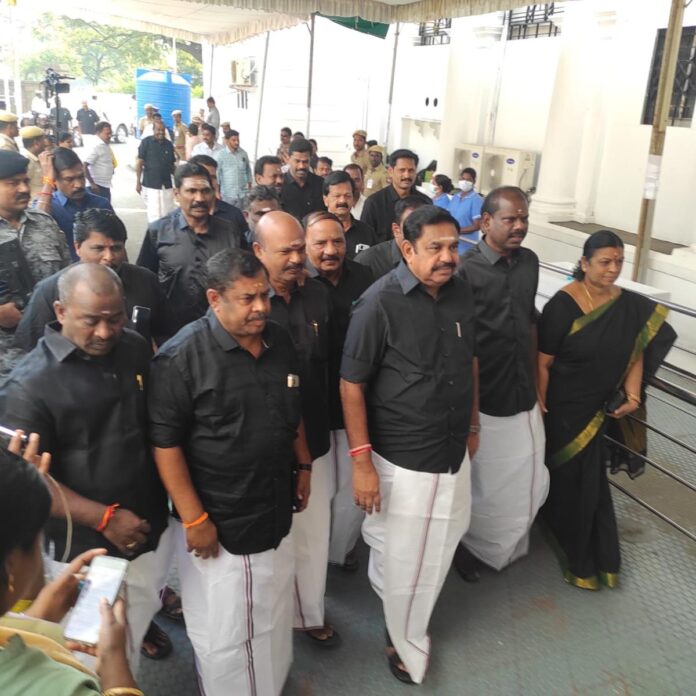 AIADMK MLAs Wear Black Shirts for 3rd Day of TN Assembly Session