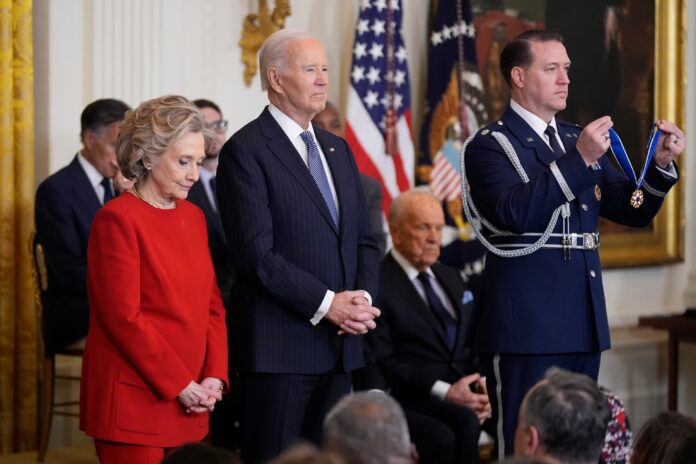 Biden Honors Hillary Clinton, George Soros, And Others With Presidential Medal Of Freedom