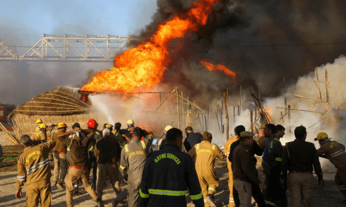 Cylinder Blasts Triggered Fire at Mahakumbh Camp In Prayagraj