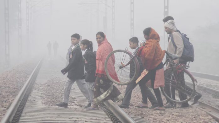 Fog And Cold Mornings Disrupt Life In North India