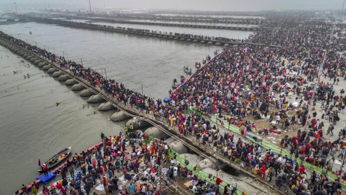 Devotees Flock To Prayagraj For Holy Dip At Mahakumbh, Over 30 Lakh Attend By 10 AM