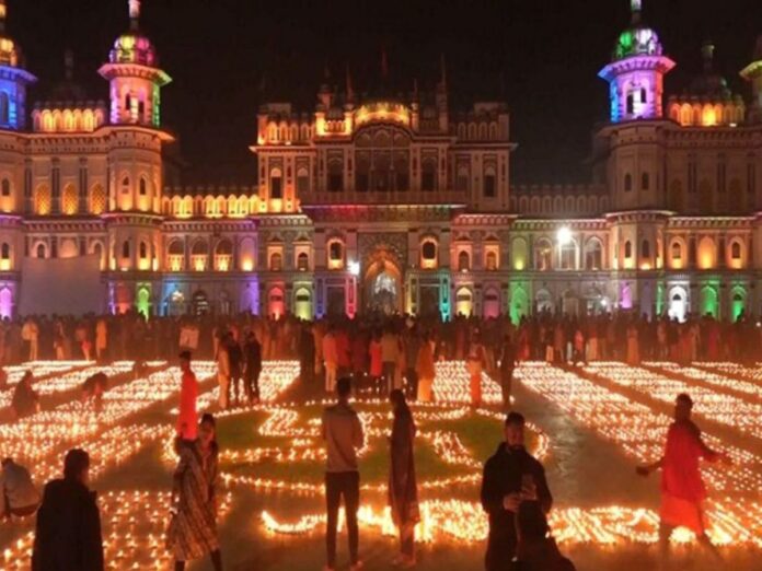 Janakpur Marks First Anniversary of Lord Ram Lalla’s Pran Pratishtha with 1.25 Lakh Lamps