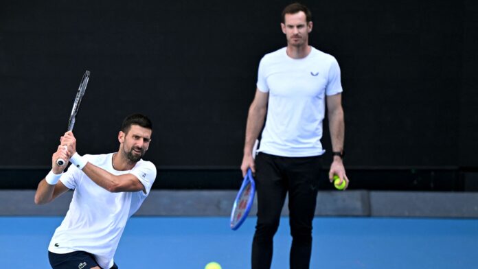 Novak Djokovic Begins Practice For Australian Open With Andy Murray As Coach