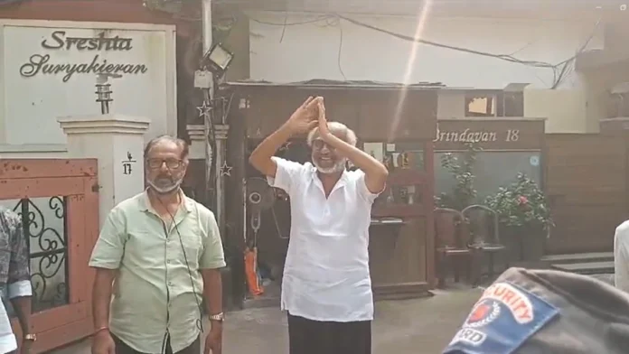 Rajinikanth Rings In The New Year With Fans Outside His Residence