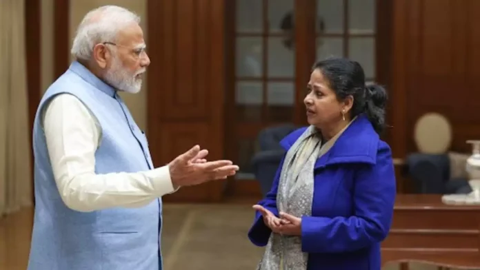 Sharmistha Mukherjee Thanks PM Modi for Allotting Land for Memorial for Pranab Mukherjee