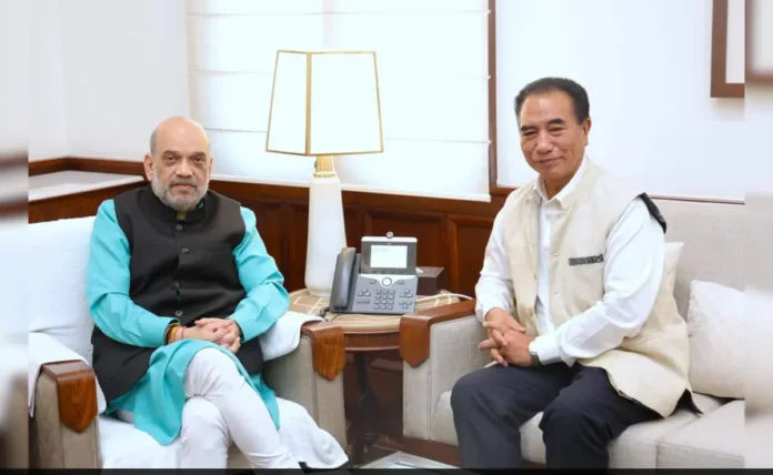 Mizoram CM Lalduhoma Meets Amit Shah, Discusses Challenges And Need For 