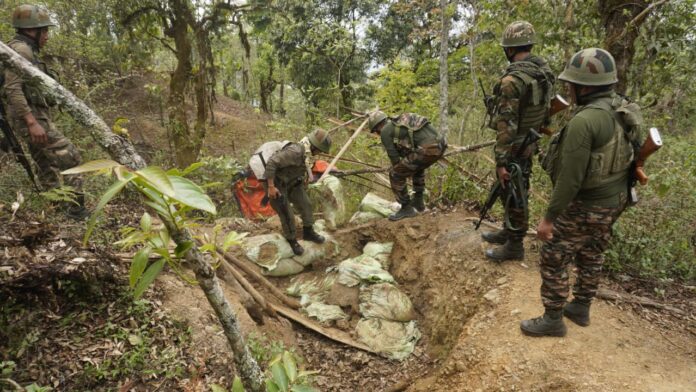 Manipur Police Destroy Three Bunkers, Seize Arms, IEDs And Arrest KCP Members In Tengnoupal Operations