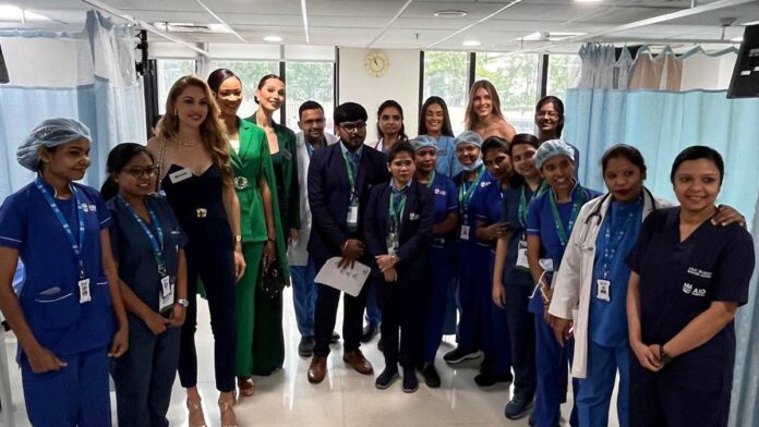 Miss World 2025 Contestants Explore Hyderabad's Medical Tourism At AIG Hospitals