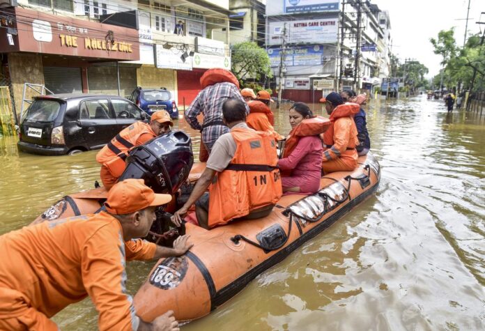 Assam Floods And Landslides Claim Eight Lives; Over 58,000 Affected Across 12 Districts