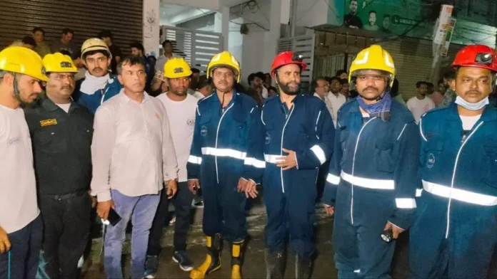 Five Rescued After Fire Breaks Out In Residential Building In Hyderabad's Moghalpura