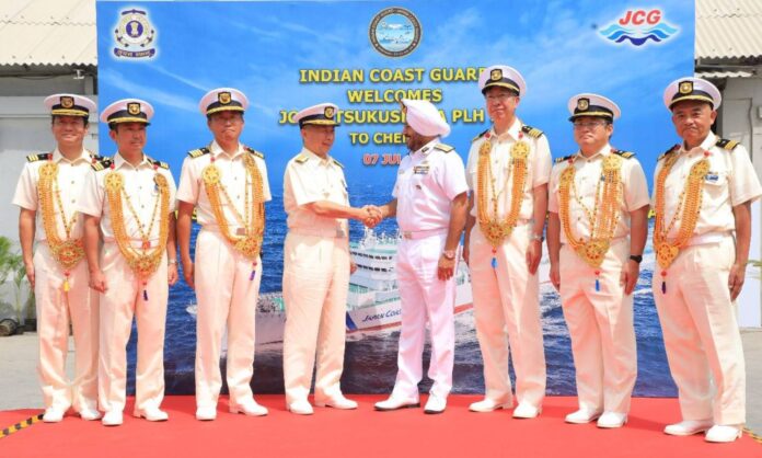 Japan Coast Guard Ship 'Itsukushima' Docks In Chennai For Bilateral Engagements And Sea Exercise With India