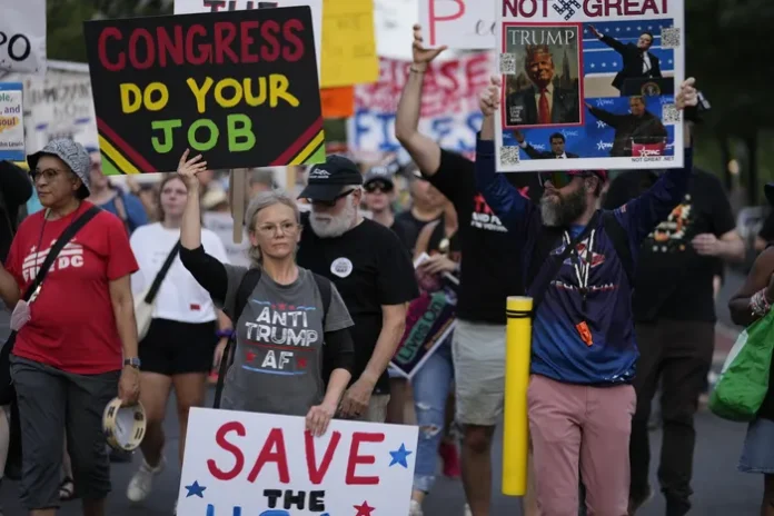 ‘Good Trouble Lives On’: Nationwide Protests Erupt Against Trump Administration Policies