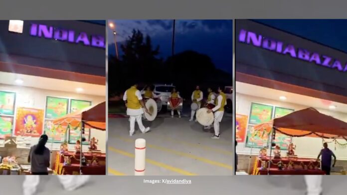 Ganesh Chaturthi Celebration In Texas Parking Lot Sparks Heated Debate